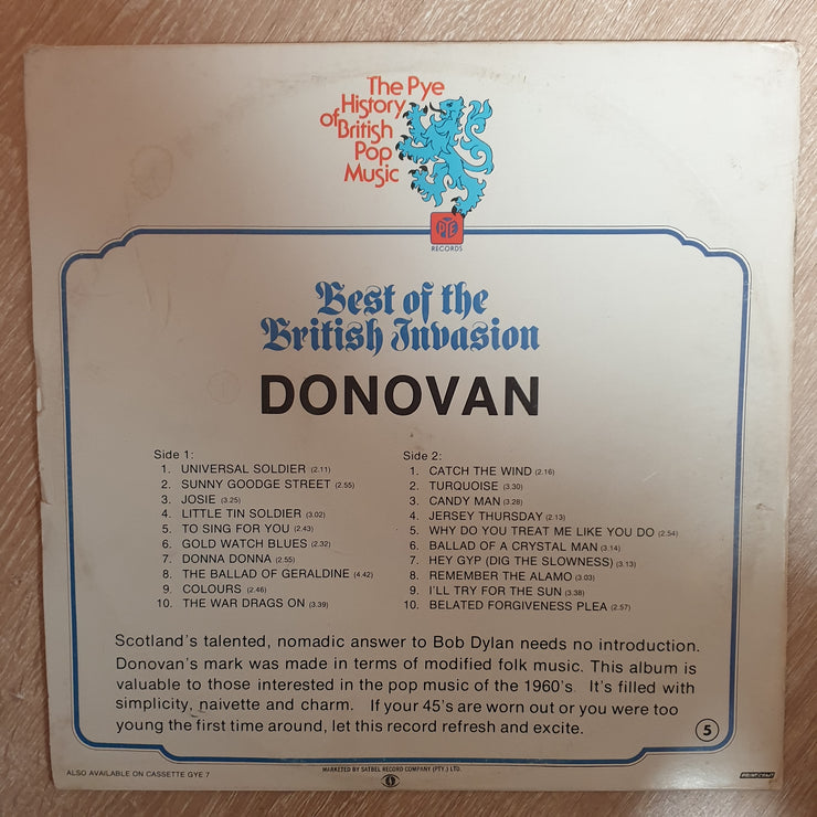 Donovan ‎– Best Of The British Invasion -  Vinyl LP Record - Very-Good+ Quality (VG+) - C-Plan Audio