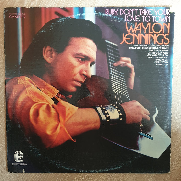 Waylon Jennings ‎– Ruby, Don't Take Your Love To Town -  Vinyl LP Record - Very-Good+ Quality (VG+) - C-Plan Audio