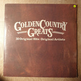Golden Country Greats - 30 Original Hits - Original Artists - Double Vinyl LP Record - Very-Good+ Quality (VG+) - C-Plan Audio