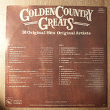 Golden Country Greats - 30 Original Hits - Original Artists - Double Vinyl LP Record - Very-Good+ Quality (VG+) - C-Plan Audio