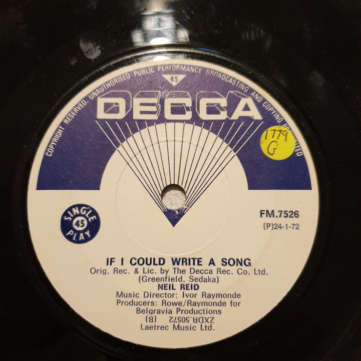 Neil Reid ‎– Mother Of Mine - Vinyl 7" Record - Good Quality (G) - C-Plan Audio