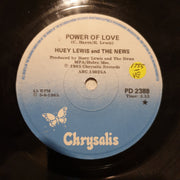 Huey Lewis And The News ‎– The Power Of Love - Vinyl 7" Record - Very-Good- Quality (VG-) - C-Plan Audio