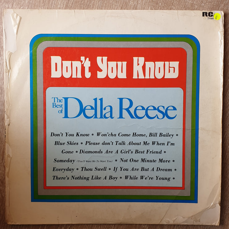 Della Reese ‎– Don't You Know - The Best Of ... - Vinyl LP Record - Opened  - Good Quality (G) - C-Plan Audio
