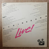 Stringband ‎– Live!  Vinyl LP Record - Very-Good+ Quality (VG+) - C-Plan Audio
