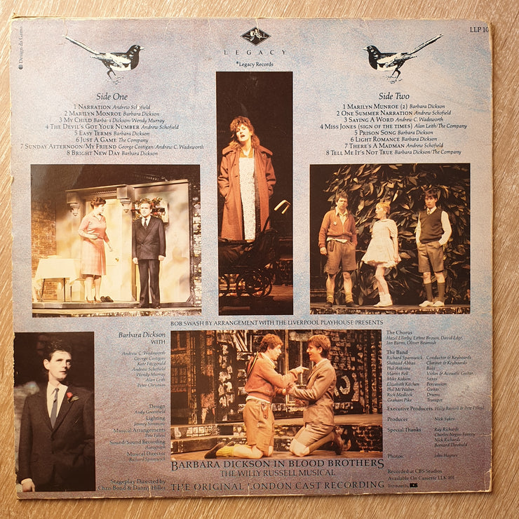 Barbara Dickson In Blood Brothers - Original London Cast Recording - Vinyl LP Record - Very-Good+ Quality (VG+) - C-Plan Audio