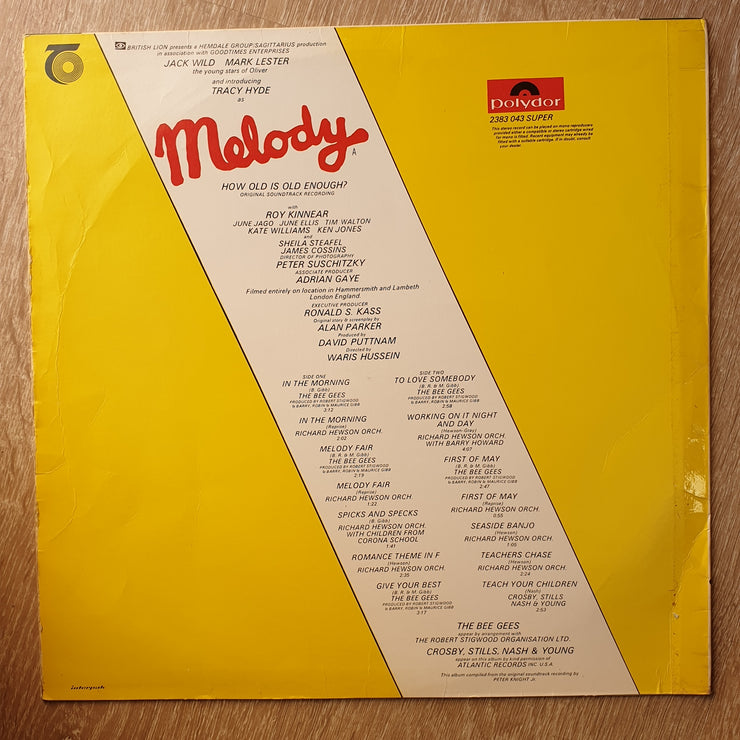 Melody - Original Soundtrack Recording - Bee Gees - Vinyl LP Record - Very-Good+ Quality (VG+) - C-Plan Audio