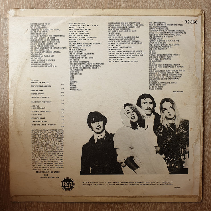 The Mamas & The Papas ‎– The Mamas & The Papas -  Vinyl LP Record - Opened  - Very-Good Quality (VG) - C-Plan Audio
