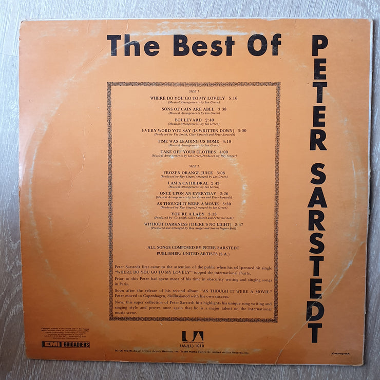 The Best Of Peter Sarsted ‎– Vinyl LP Record - Opened  - Very-Good- Quality (VG-) - C-Plan Audio