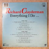 Richard Clayderman ‎– Everything I Do - I Do It For You -   Vinyl LP Record - Very-Good+ Quality (VG+) - C-Plan Audio