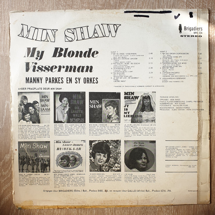 Min Shaw - My Blonde Visserman – Vinyl LP Record - Opened  - Very-Good- Quality (VG-) - C-Plan Audio