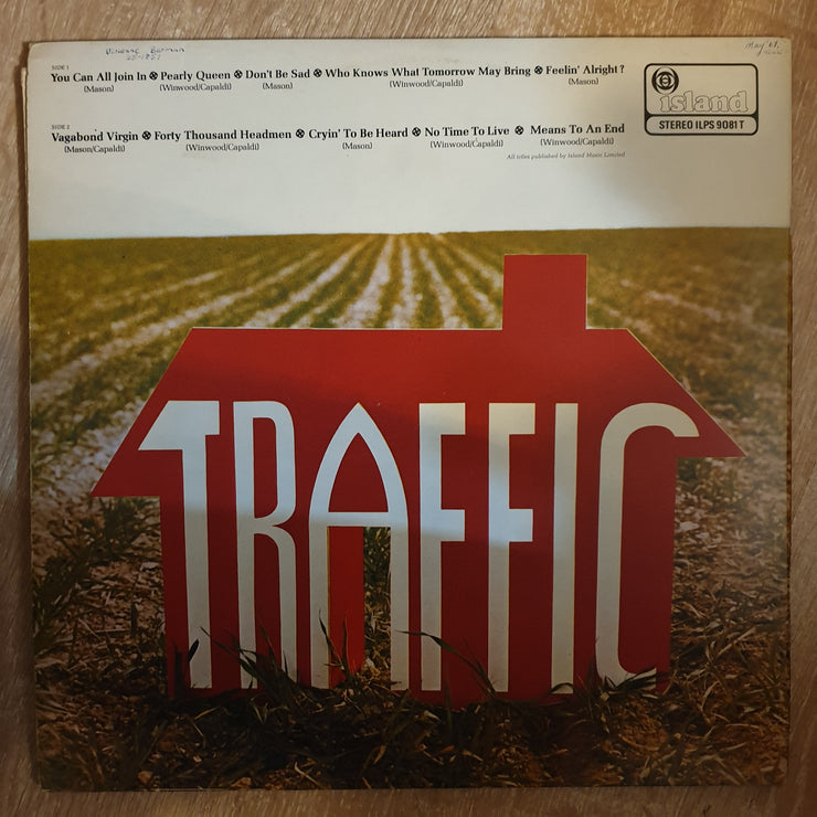 Traffic ‎– Traffic – Vinyl LP Record - Very-Good+ Quality (VG+) - C-Plan Audio
