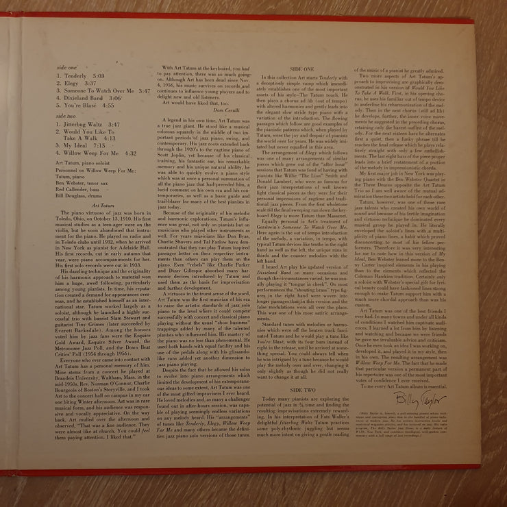 Art Tatum ‎– The Essential Art Tatum - Vinyl LP Record - Opened  - Very-Good- Quality (VG-) - C-Plan Audio