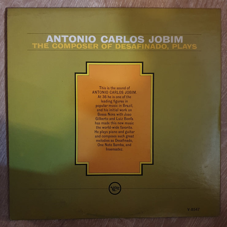 Antonio Carlos Jobim ‎– The Composer Of Desafinado, Plays ‎–   Vinyl LP Record - Very-Good+ Quality (VG+) - C-Plan Audio