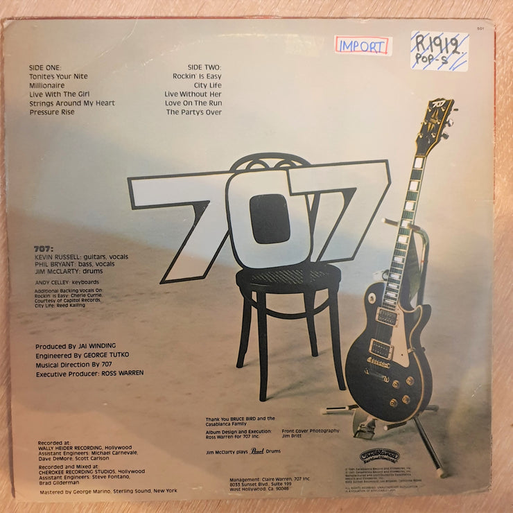 707 ‎– The Second Album - Vinyl LP Record - Opened  - Very-Good  Quality (VG) - C-Plan Audio