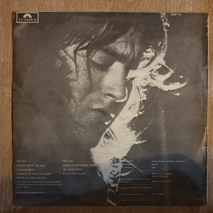 Rory Gallagher ‎– Live! In Europe - Vinyl LP Record - Very-Good+ Quality (VG+) - C-Plan Audio