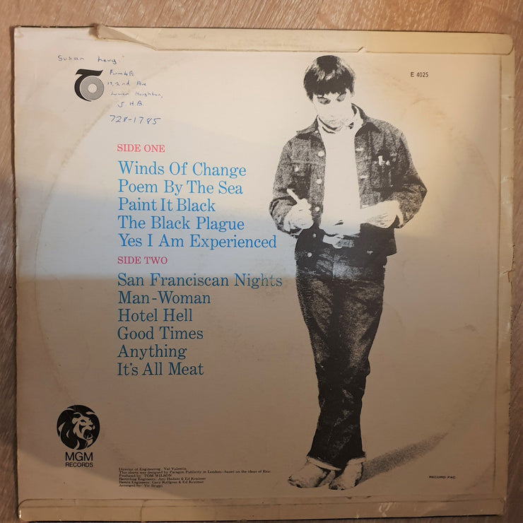 Eric Burdon & The Animals ‎– Winds Of Change - Vinyl LP Record - Opened  - Very-Good- Quality (VG-) - C-Plan Audio