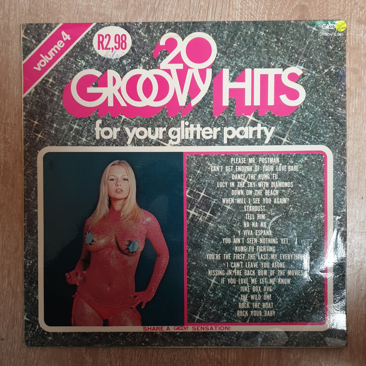 20 Groovy Hits For Your Glitter Party ‎– Vinyl LP Record - Very-Good+ Quality (VG+) - C-Plan Audio
