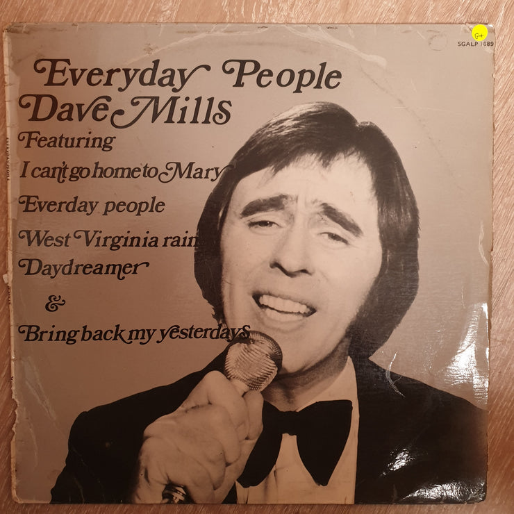 Dave Mills - Everyday People - Vinyl LP Record - Opened  - Good+ Quality (G+) - C-Plan Audio