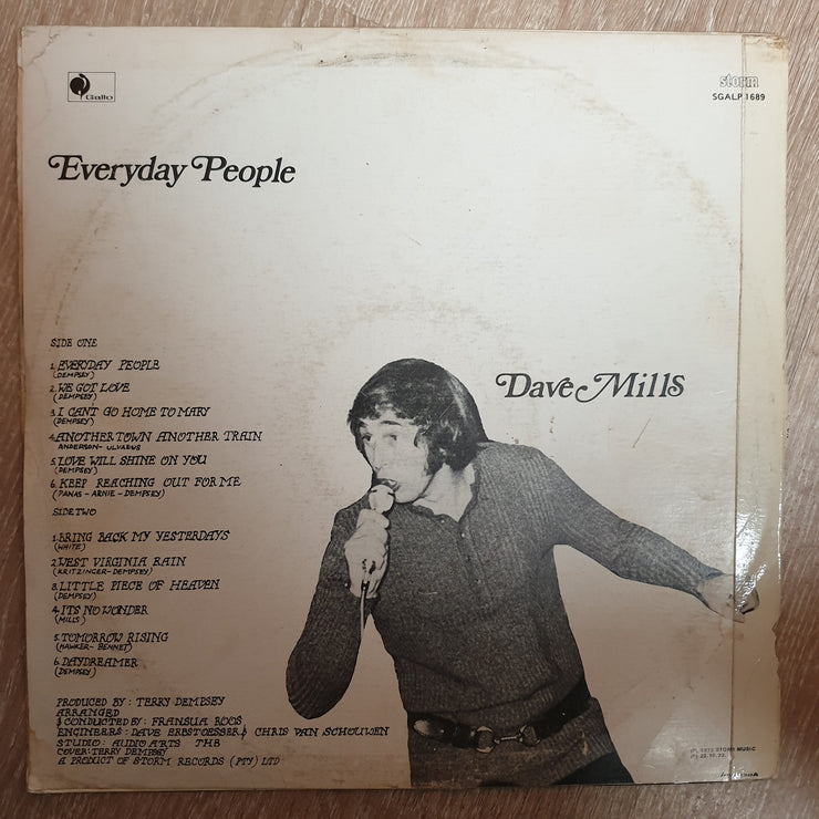 Dave Mills - Everyday People - Vinyl LP Record - Opened  - Good+ Quality (G+) - C-Plan Audio