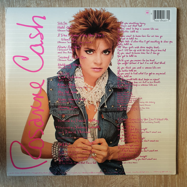 Rosanne Cash ‎– Rhythm And Romance - Vinyl LP Record - Very-Good+ Quality (VG+) - C-Plan Audio