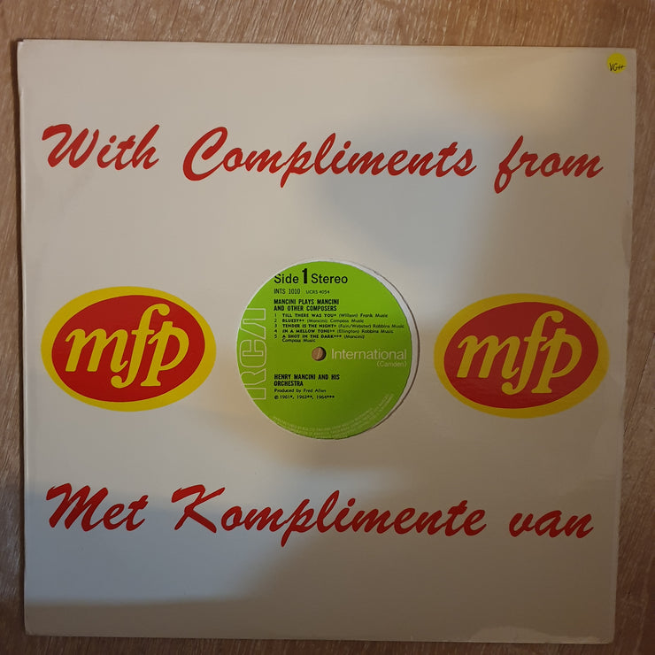 Henry Mancini And His Orchestra ‎– Mancini Plays Mancini (And Other Composers)  ‎– Vinyl LP Record - Very-Good+ Quality (VG+) - C-Plan Audio