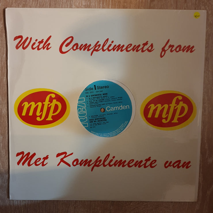 Hugo Montenegro & His Orchestra ‎– In A Sentimental Mood ‎– Vinyl LP Record - Very-Good+ Quality (VG+) - C-Plan Audio
