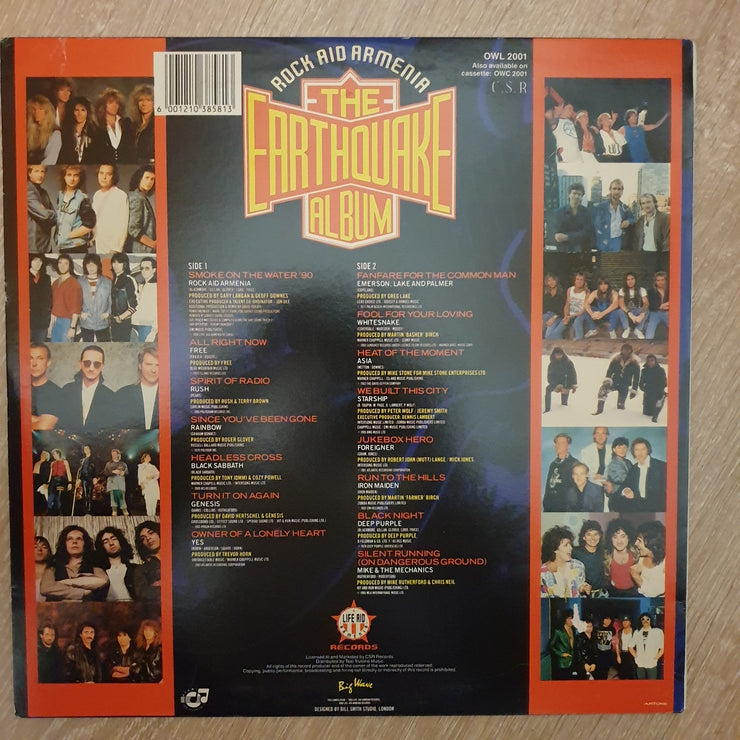 Rock Aid Armenia ‎– The Earthquake Album ‎–  Vinyl LP Record - Very-Good+ Quality (VG+) - C-Plan Audio