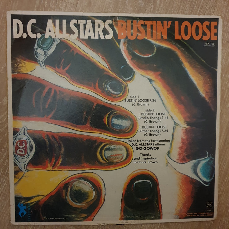 D. C. Allstars ‎– Bustin' Loose- Vinyl LP Record - Very-Good+ Quality (VG+) - C-Plan Audio