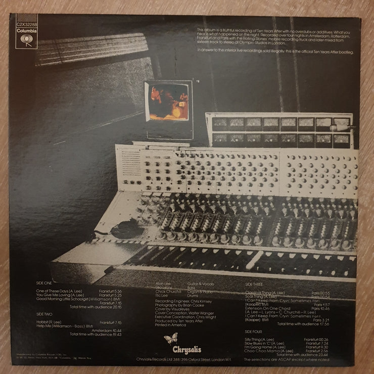 Ten Years After ‎– Recorded Live - Vinyl LP Record - Very-Good+ Quality (VG+) - C-Plan Audio