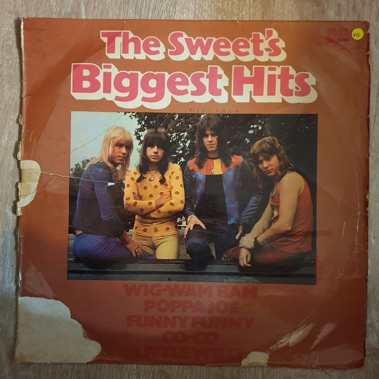 The Sweet ‎– The Sweet's Biggest Hits - Vinyl LP Record - Very-Good  Quality (VG) - C-Plan Audio