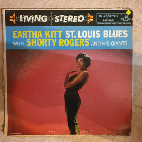 Eartha Kitt With Shorty Rogers And His Giants ‎– St Louis Blues - Vinyl LP Record - Opened  - Very-Good- Quality (VG-) - C-Plan Audio