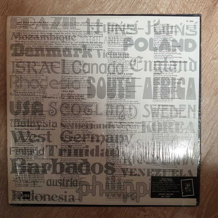 Larry Dalton And Living Sound ‎– Sing Around The World ‎– Vinyl LP Record - Very-Good+ Quality (VG+) - C-Plan Audio