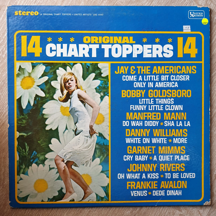 14 Original Chart Toppers ‎– Original Artists - Vinyl LP Record - Very-Good+ Quality (VG+) - C-Plan Audio