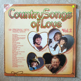 Country Songs Of Love - Vol 2 - 38 Original Hits - Double Vinyl LP Record - Very-Good+ Quality (VG+) - C-Plan Audio