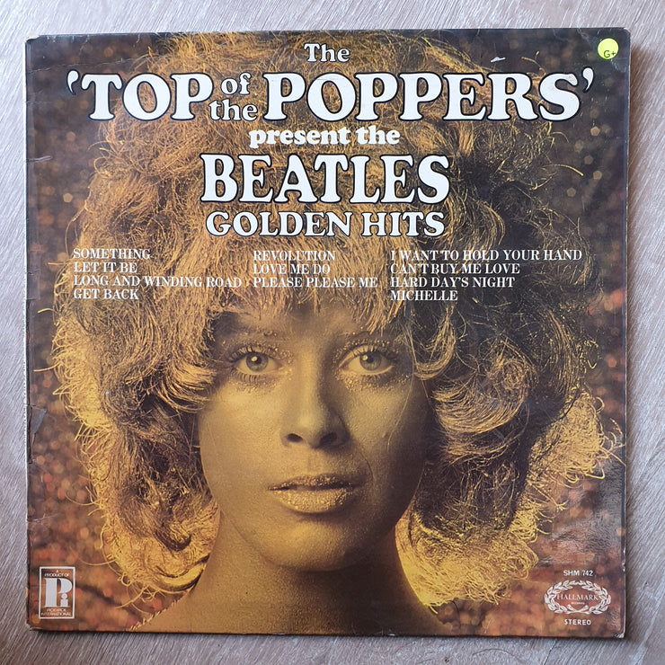 The Top Of The Poppers Present The Beatles Golden Hits- Vinyl LP Record - Opened  - Good+ Quality (G+) - C-Plan Audio