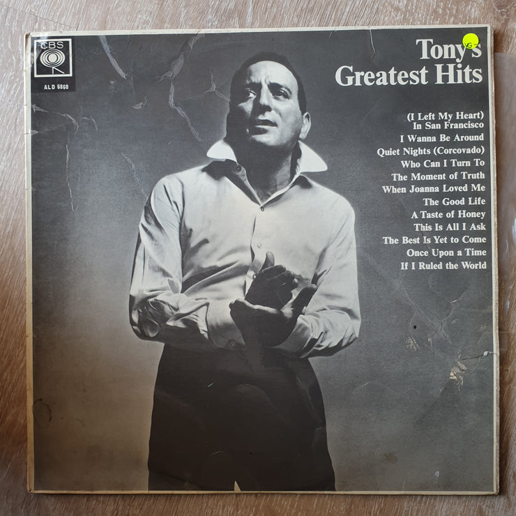 Tony Bennett ‎– Tony's Greatest Hits - Vinyl LP Record - Opened  - Very-Good- Quality (VG-) - C-Plan Audio