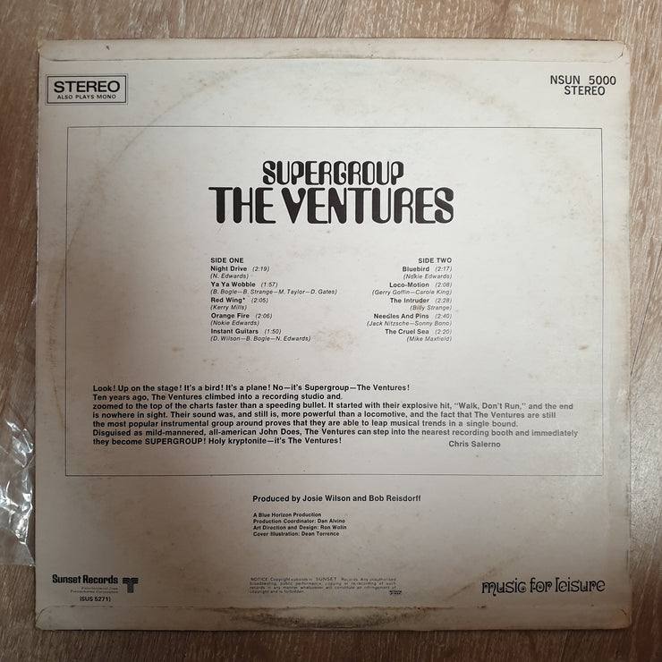 The Ventures ‎– Supergroup -  Vinyl LP Record - Very-Good+ Quality (VG+) - C-Plan Audio