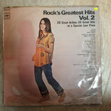 Rock's Greatest Hits - Vol 2 -  Double Vinyl LP Record - Opened  - Very-Good- Quality (VG-) - C-Plan Audio