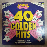 40 Golden Hits - Original Artists -  Double Vinyl LP Record - Very-Good+ Quality (VG+) - C-Plan Audio