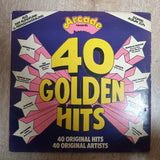 40 Golden Hits - Original Artists -  Double Vinyl LP Record - Very-Good+ Quality (VG+) - C-Plan Audio