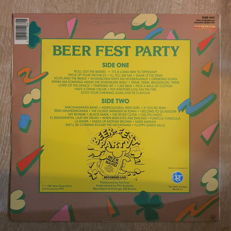 Beer Mugs Band ‎– Beer Fest Party - Vinyl LP Record - Very-Good+ Quality (VG+) - C-Plan Audio