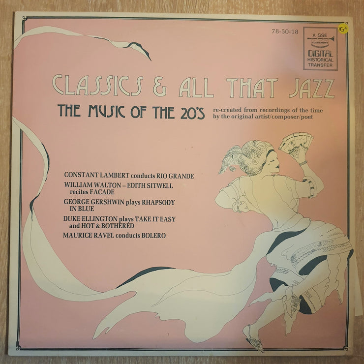 Classics & All That Jazz - The Music of the 20's - Vinyl LP Record - Very-Good+ Quality (VG+) - C-Plan Audio