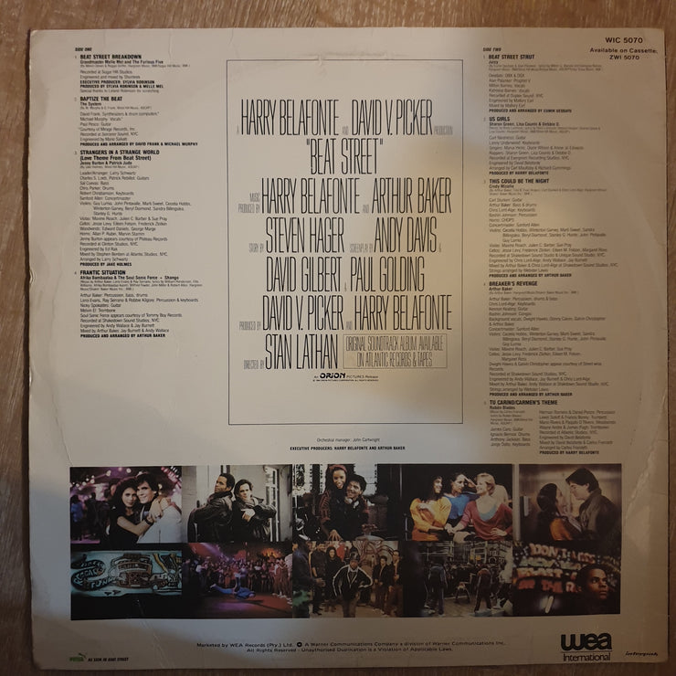 Beat Street (Original Motion Picture Soundtrack) - Vinyl LP Record - Opened  - Very-Good- Quality (VG-) - C-Plan Audio