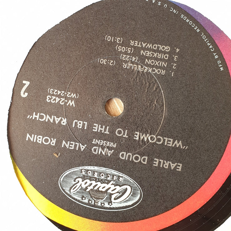 Earle Doud And Alen Robin ‎– "Welcome To The LBJ Ranch!" - Vinyl LP Record - Very-Good+ Quality (VG+) - C-Plan Audio