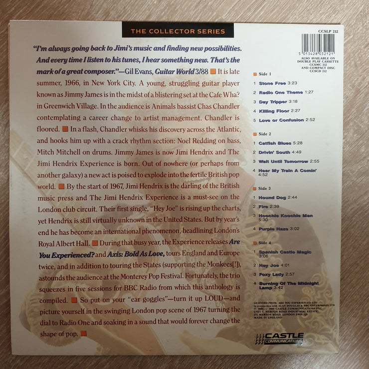 The Jimi Hendrix Experience ‎– Radio One - Collector Series - Double Vinyl LP Record - Very-Good+ Quality (VG+) - C-Plan Audio