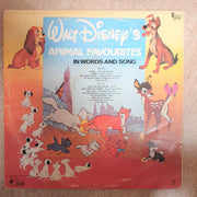 Walt Disney's Animal Favourites in Words and Song - Vinyl LP Record - Opened  - Very-Good Quality (VG) - C-Plan Audio
