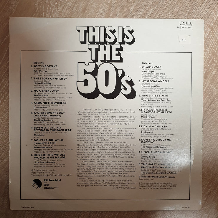This is the 50's - Vinyl LP Record - Very-Good+ Quality (VG+) - C-Plan Audio