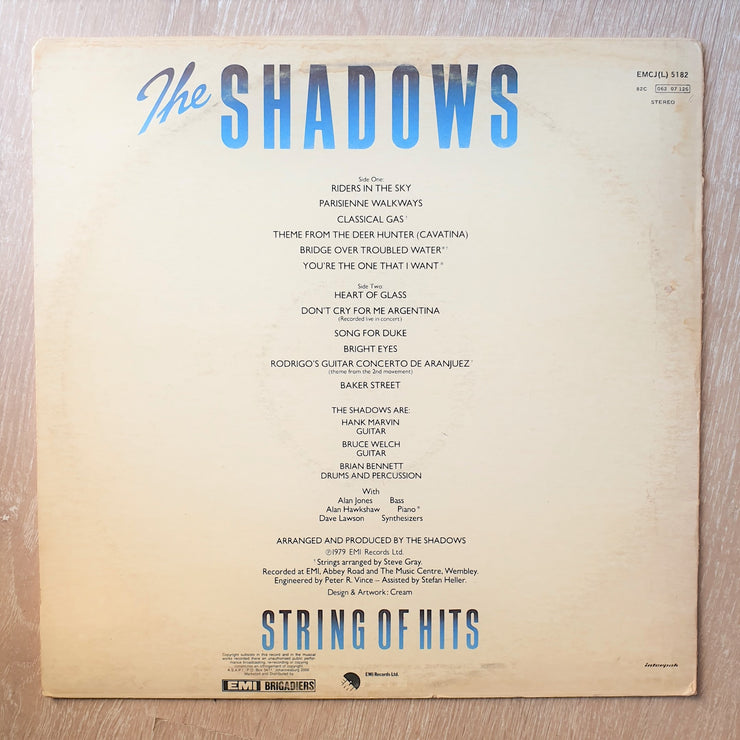 The Shadows - String of Hits - Vinyl LP Record - Very-Good+ Quality (VG+) - C-Plan Audio
