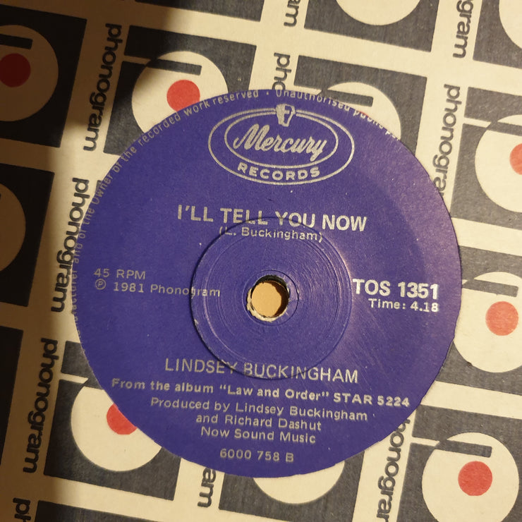 Lindsey Buckingham ‎– Trouble - Vinyl 7" Record - Opened  - Very-Good Quality (VG) - C-Plan Audio
