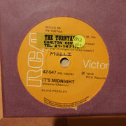 Elvis Presley ‎– It's Midnight / Promised Land  - Vinyl 7" Record - Very-Good+ Quality (VG+) - C-Plan Audio